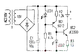 Constant current charger using light emitting diode as voltage regulator