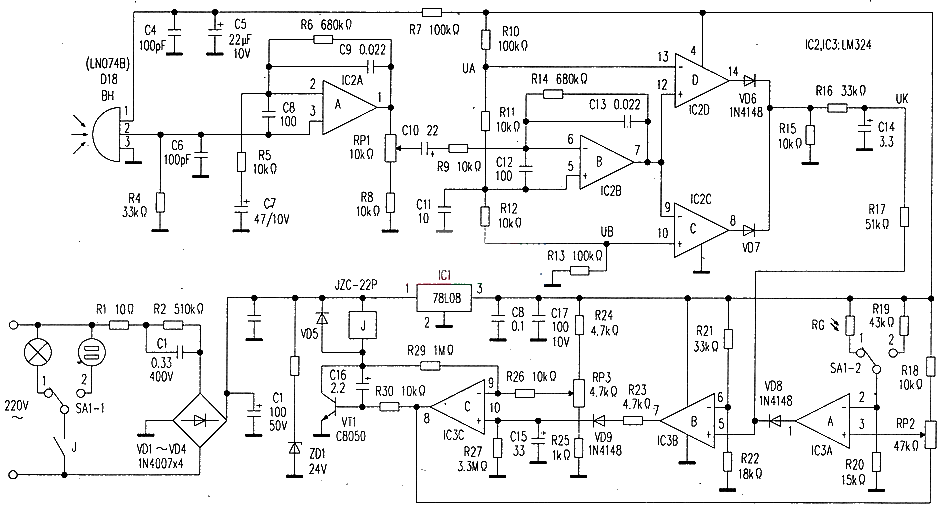 Human body sensing multifunctional controller made with infrared sensor