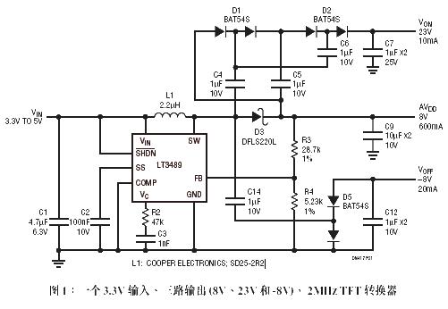 LTC3489 Application Circuit