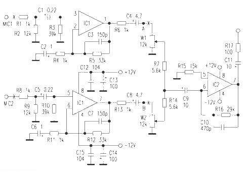 Converting a microphone preamplifier (RJ4558) into a headphone amplifier