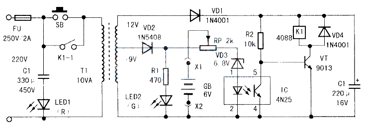 Simple and easy to make automatic charger