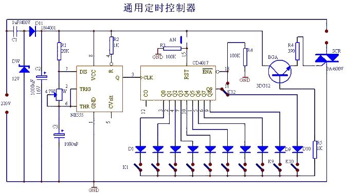 Universal timing controller circuit