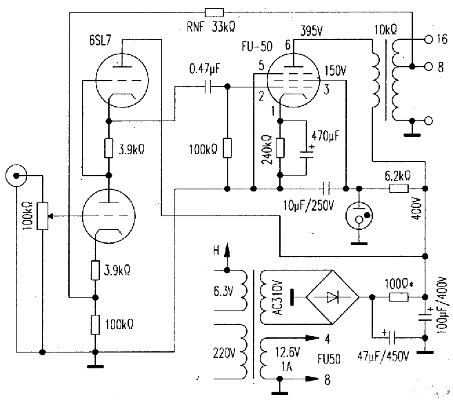 FU-50 Single-ended Class A Power Amplifier