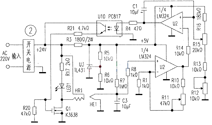 Constant temperature soldering iron circuit diagram