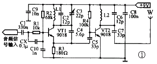 High-fidelity FM audio signal transmission circuit