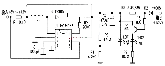 MC34063 Charging Voltage Converter