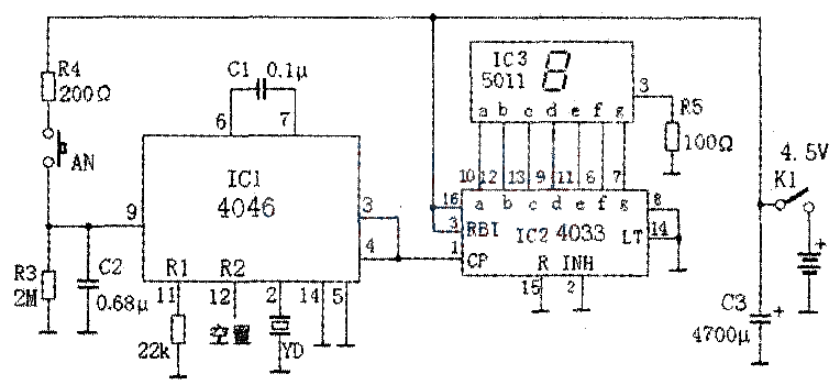 Digital number selection machine