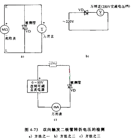 Detection of Bidirectional Trigger Diode