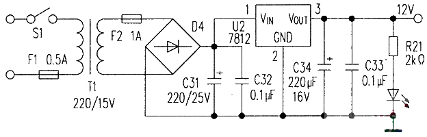 Short circuit, disconnection, vibration alarm