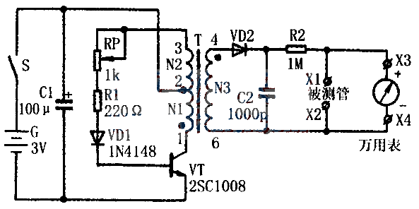 Transistor reverse breakdown voltage tester-----Transistor tester