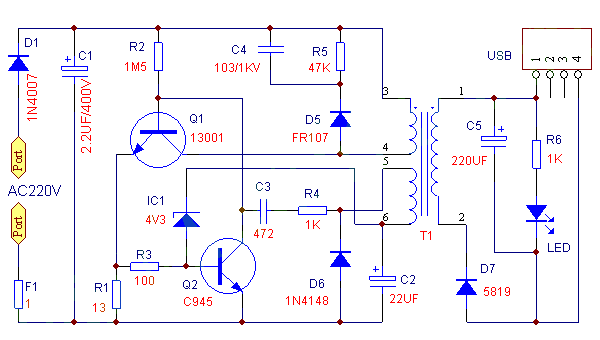 USB charger kit production steps