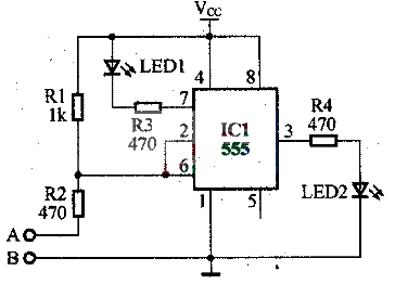 用NE555制作通路检测器