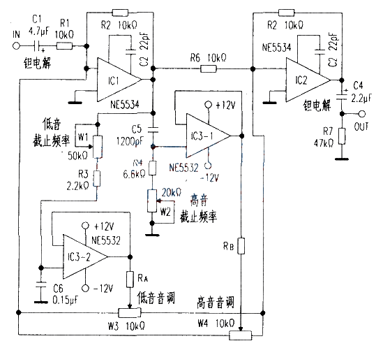 A circuit for producing extraordinary tones