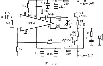 Practical circuit using STK3048 and STK6153