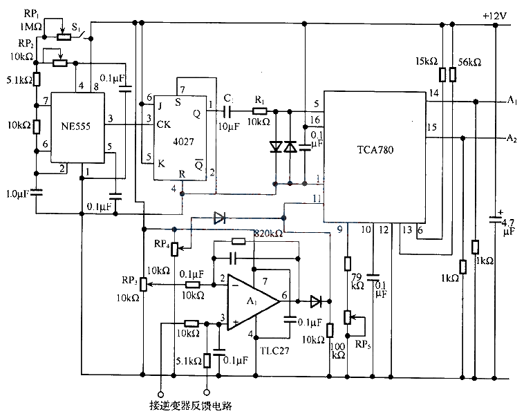 TCA780 inverter PWM control circuit diagram