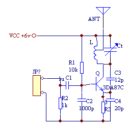 Using 3DA87C to make FM transmitter circuit