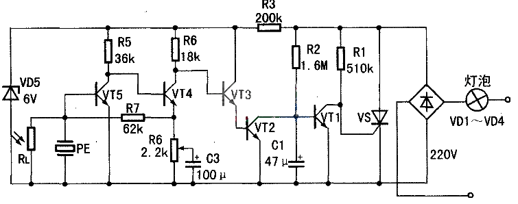 Sound-controlled light-controlled lamp production