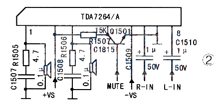 TDA7264 audio power amplifier circuit