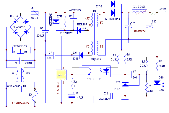 TOP series power supply suitable for beginners (with transformer data, accurate parameters) TOP22X series SMPS