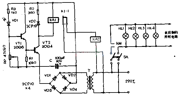 Street light automatic switch control circuit