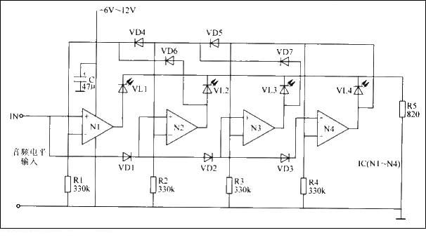 LED level indicator