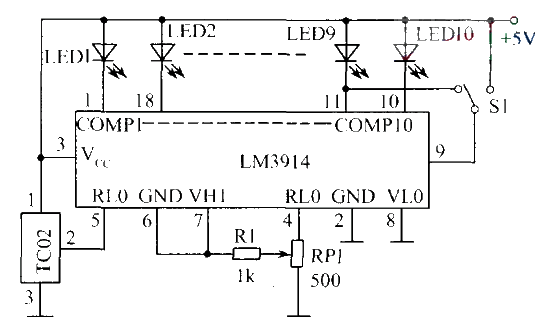 TC02 temperature measurement circuit