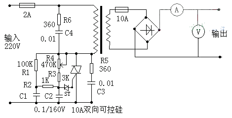 Thyristor battery charger