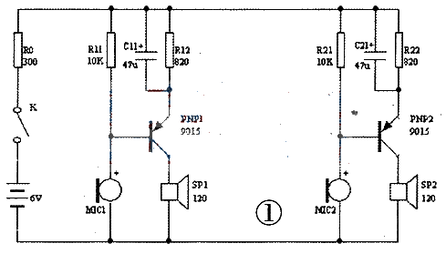 Intercom circuit diagram