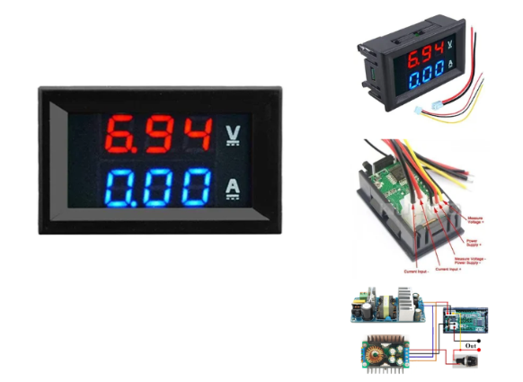 Digital voltmeter and ammeter