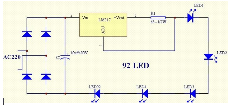 Constant current source drive circuit explanation