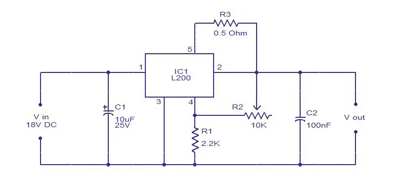 Circuit diagram with parts list