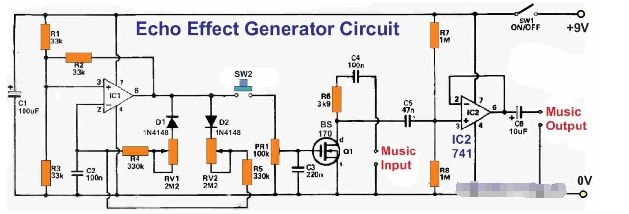 回波效应发生器电路