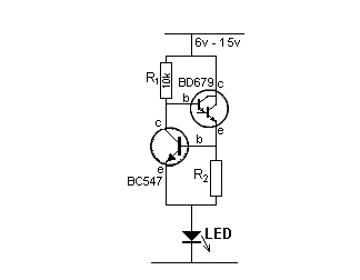 Simple constant current source circuit diagram analysis