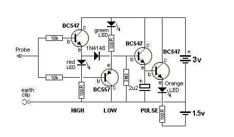 Simple logic pulse probe