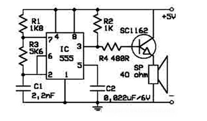 Electronic mosquito repellent circuit