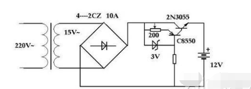 Car battery charging circuit diagram