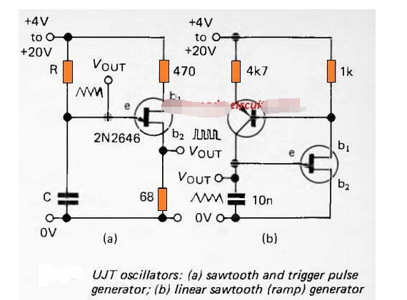 一个简单的UJT函数发生器电路