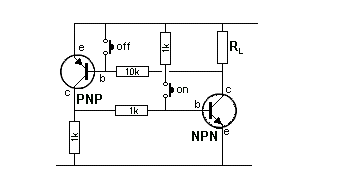 Double button electronic switch