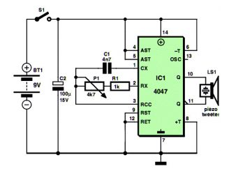 Mosquito repellent circuit