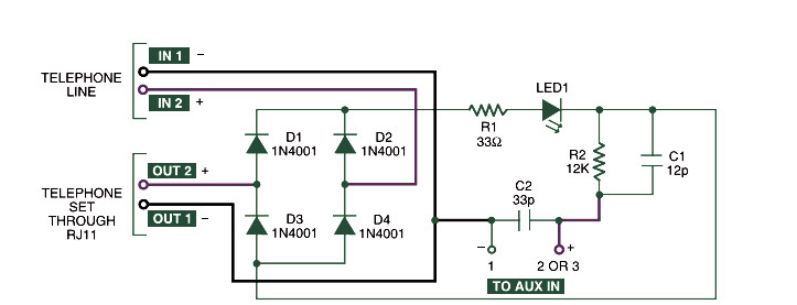 Share a home telephone recorder circuit diagram