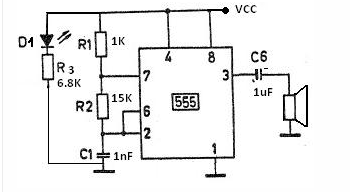 基于555定时器的电子驱蚊电路