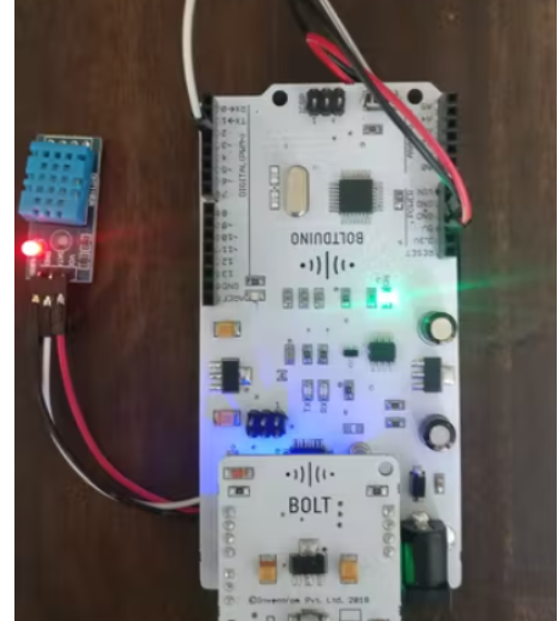 Connecting DHT11 Sensor to Boltduino (Arduino)