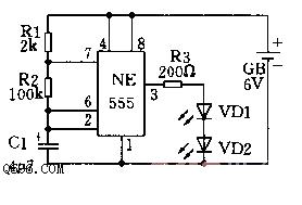 <strong><strong>NE555</strong></strong>Blinking<strong><strong>Circuit Diagram</strong></strong>.jpg