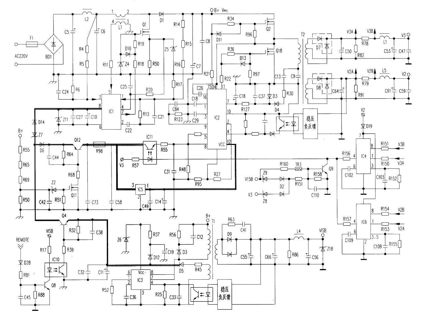 Lixin<strong><strong>LCD</strong></strong><strong><strong>Switching power supply</strong></strong><strong><strong>Partial circuit</strong></strong> diagram .jpg