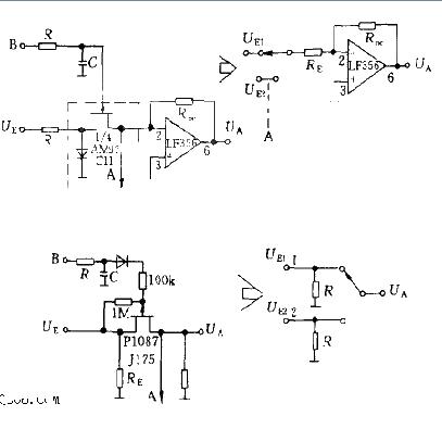 Highly anti-jamming operational amplifier analog switch