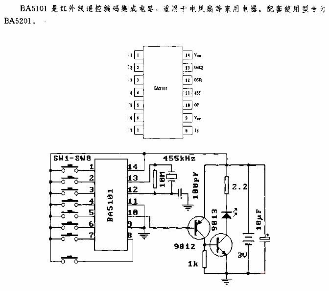 BA5101 (<strong><strong>Household Appliances</strong></strong>)<strong><strong>Infrared Remote Control</strong></strong><strong><strong>Encoding Circuit</strong></strong >.gif