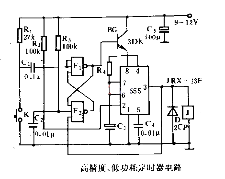 High-precision, low-power timer circuit