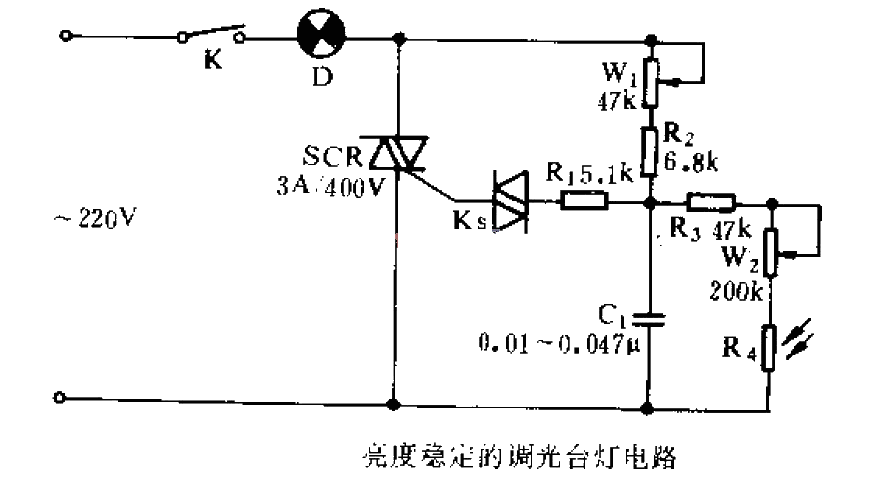 <strong>Dimmable desk lamp</strong><strong>circuit</strong> with stable brightness.gif