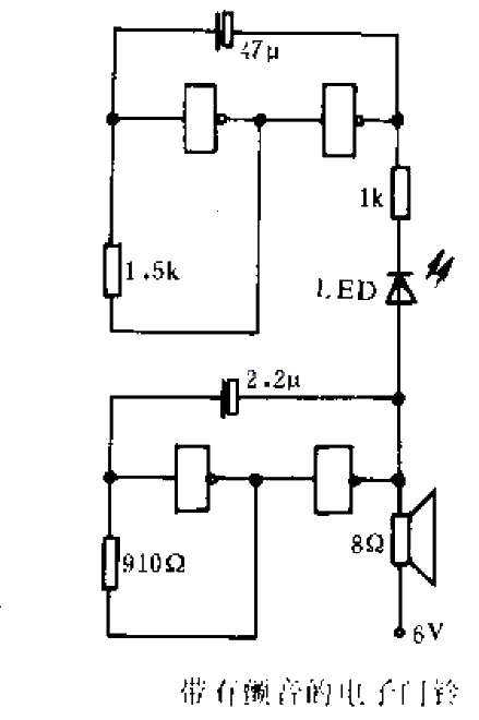 Electronic doorbell with vibrato