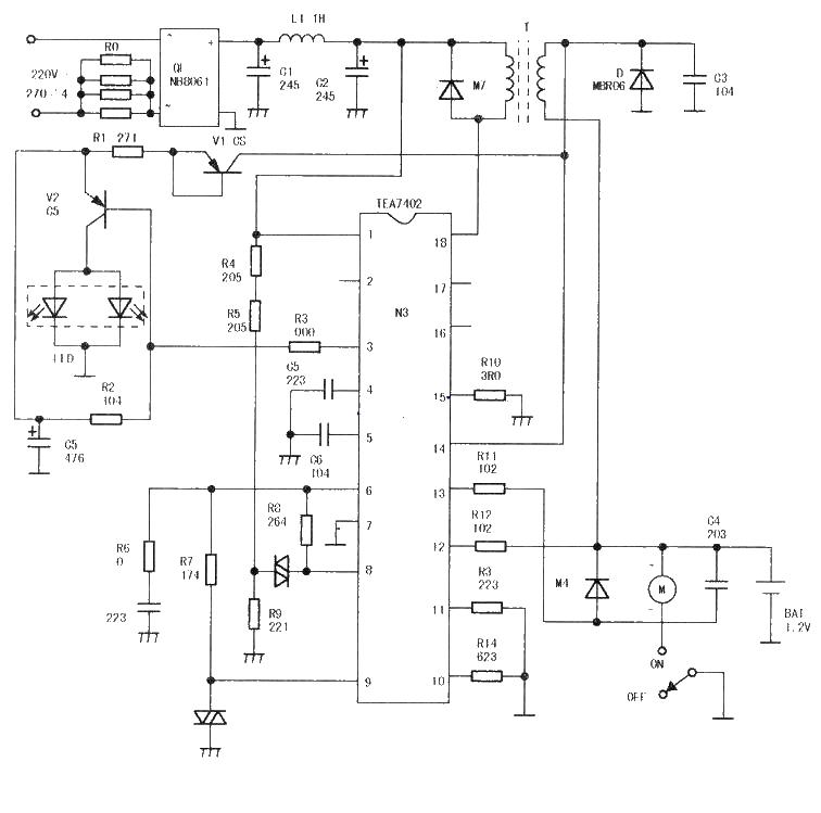 Philips shaver circuit diagram